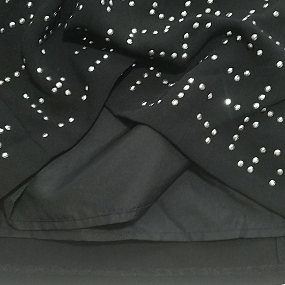 GAP Studded Black Mini Skirt side zip size 2 - Picture 7 of 7